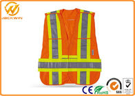 Fluorescent Orange Reflective Safety Hi Vis Mesh Vests for Warning Protection