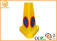 Street Reflective Yellow Road Cones , Portable PE Traffic Highway Safety Cones