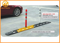 Reflective Flexible Delineator Post With Black Rubber Base Customized Height