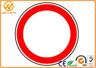 CE Reflective Round Traffic Warning Signs , Water Proof Diamond Road Signs