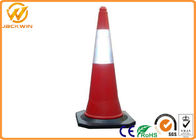 Heavy Duty Rubber Base Traffic Management Cones Water Proof 2.5KG Weight