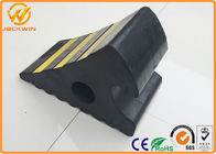 Anti Slip Truck Rubber Wheel Stopper with Reflective Mark Weather Resistant