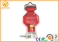 Solar Powered Traffic Hazard Warning Strobe Lights With 2" Handle , Operated By 2pcs D Batteries
