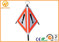 70cm Length Exclamation Mark triangle road signs with Stable Aluminum Frame
