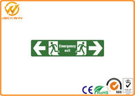 400*150mm 1mm Plastic Plate Traffic Warning Signs , Photoluminescent Emergency Exit Signs