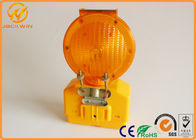 Construction Site Traffic Safety Equipment PC LED Solar Traffic Barricade Light Waterproof