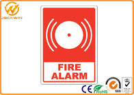 Vinyl Emergency Photoluminescent Traffic Warning Signs Fire Alarm Sign Custom Size Made