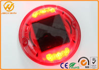 360 Degree Reflective Solar Power Road Studs , Solar Marker Lights With 25mm Height