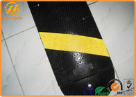 60ft 1830mm Road Safety Reflective Rubber Speed Bump With Panama Standard