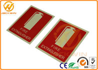 Aluminum / PP Highway Traffic Signs High Reflective Fire Extinguisher for Warning