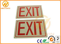 Custom Aluminum / PP Traffic Warning Signs With High Reflective Emergency Exit Signs
