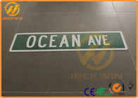 Diamond Grade Reflective Aluminum Road Safety Sign For Ocean Ave SGS Approval