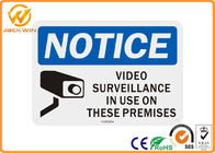 High Visibility Reflective Traffic Warning Signs Rectangle 24h Video Surveillance Sign