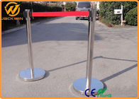 Airport Stainless Steel Queue Crowd Control Barrier Retractable Queue Rope Barrier Line