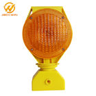 High Visible Led Solar Flashing Road Construction Warning Lights Over 500 Meter Visual Distance