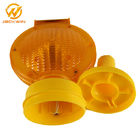 0.3W ABS Rechargeable Traffic Warning Lights / Amber Flashing Lights 185*95*325MM Solar Panel