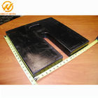 Durable Black Rubber Pole Base For Traffic Safety Product , 45.72*45.72*5.1cm