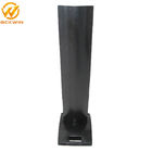 Delineator Post black pedestal stand , rubber pole base 42.5*32.5*8.5cm