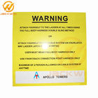 Customized Rectangle Reflective Aluminum Warning Sign Roadside Safety Caution