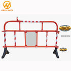 Safety Plastic Traffic Barriers , PVC Portable Road Barriers Control Size 1500*1000mm