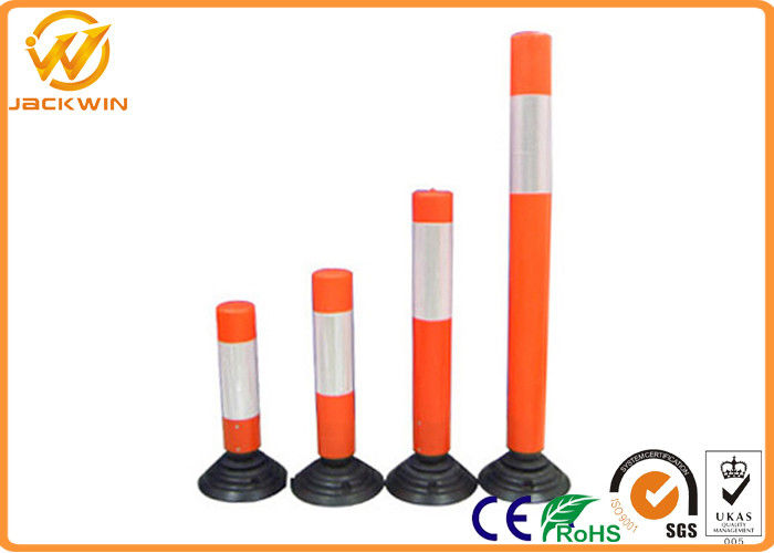 Reflective Flexible Traffic Bollards for Road Safety / Hotel Parking Lot / Station