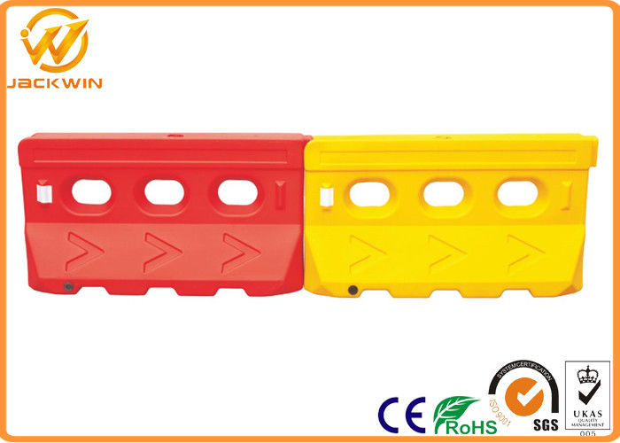 Red Yellow Water Filled Plastic Traffic Barriers for Road Safety Anti Impact