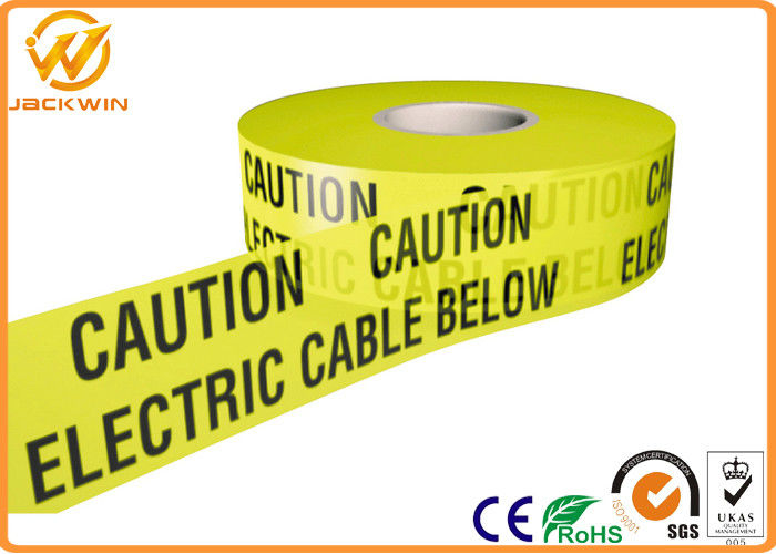 Yellow and Black Warning Stripes for Safety Warning Caution Electric Cable Below