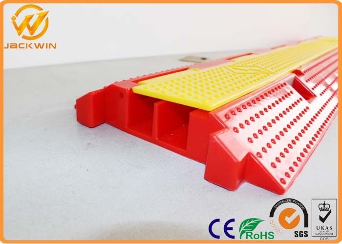 2 Channel Floor Plastic Cable Protector Ramp Size 1000*245*45 mm 2.5 kgs