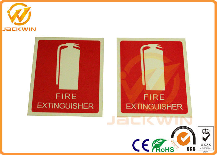 Aluminum / PP Highway Traffic Signs High Reflective Fire Extinguisher for Warning