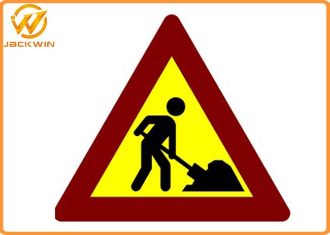 Reflective Triangle Road Signs , Railway / Highway Traffic Signs Customized