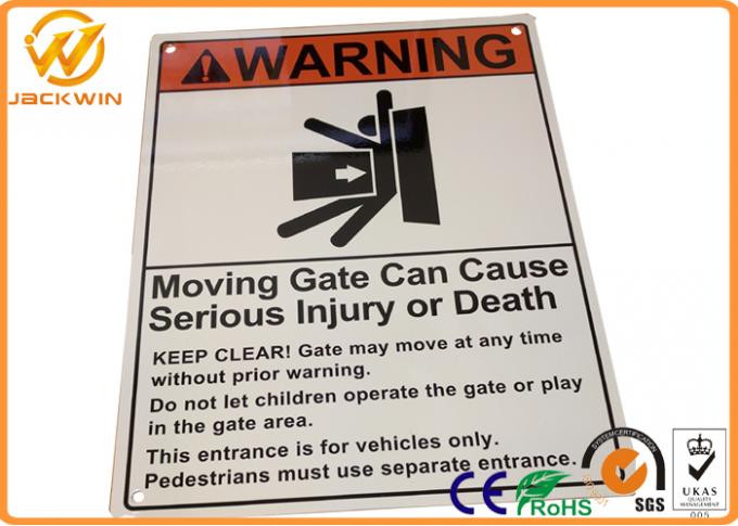 1mm / 2mm / 3mm Thick Aluminum Reflective Rectangular Road Signs for Safety Warning
