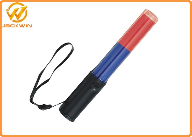 26cm Rechargeable LED Traffic Baton , Red and Blue Flashing led traffic wand for Traffic