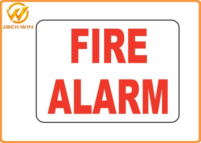 Vinyl Emergency Photoluminescent Traffic Warning Signs Fire Alarm Sign Custom Size Made
