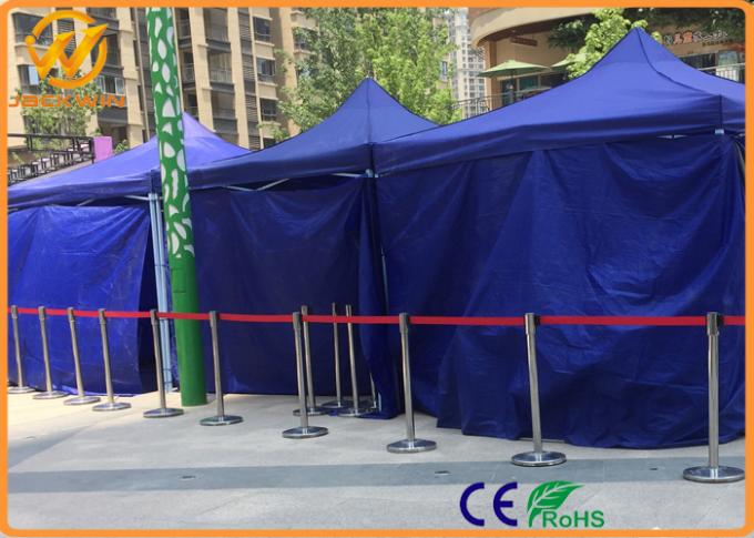 Temporary 2m Retractable Belt Barriers / Stainless Steel Crowd Queue Control Barriers