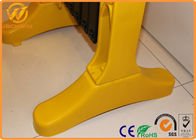 Yellow Plastic Traffic Barriers , Temporary Retractable Safety X Expandable Barricade 950 x 3500 mm