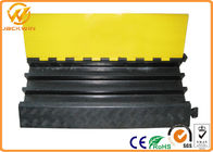 Heavy Duty Rubber Yellow Jacket Cable Covers 3 Channels 900 x 500 * 75 mm 17kg Weight