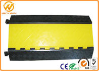 Heavy Duty Rubber Yellow Jacket Cable Covers 3 Channels 900 x 500 * 75 mm 17kg Weight