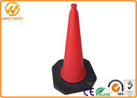 Construction Site Reflective PE Heavy Duty Traffic Cone Waterproof 1 Meter Height