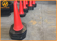 Construction Site Reflective PE Heavy Duty Traffic Cone Waterproof 1 Meter Height