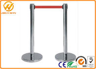 Stainless Steel Crowd Control Stanchions With 2 m Nylon Retractable Belt