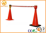 9 meters Retractable Belt Traffic Cone Topper , Road Construction Safety Cones 