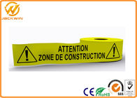 Custom Printed PE / PET Road Safety Warning Tape with Self Adhesive Glue
