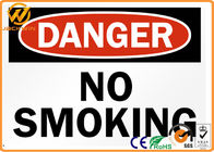 Outdoor No Smoking Warning Signs , High Intensity Reflective Smoking Prohibited Sign 0.5 - 3 mm Thick
