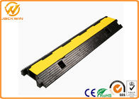 Rubber Cable Protection Yellow Jacket Cord Cover 2 Channels 1000 * 250 * 50 mm