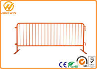 Hot Dip Galvanized metal Crowd Control Barrier , temporary barricade to party and event rental