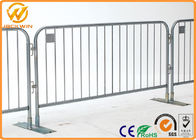 Temporary metal Fencing Crowd Control Barrier , road safety barriers Reinforced Fixed Legs