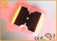 12 Pieces Anti - Sunburn Reflective Road Studs With Solar Panel , PC Material