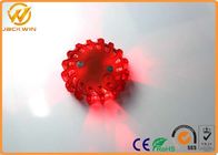 Round Flashing Magentic ED Flare Traffic Warning Lights With Compression