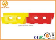 1650mm Road Safety Control Plastic Traffic Barriers Solid Water Filled 9 Kgs