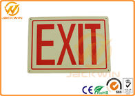 Custom Aluminum / PP Traffic Warning Signs With High Reflective Emergency Exit Signs